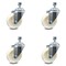 Service Caster 4 Inch Nylon Wheel Swivel 1/2 Inch Threaded Stem Caster Set SCC-TS20S414-NYS-121315-4 - alternate 1